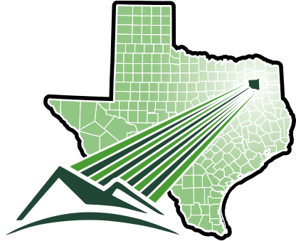 Texas map showing the housing authority's service area.